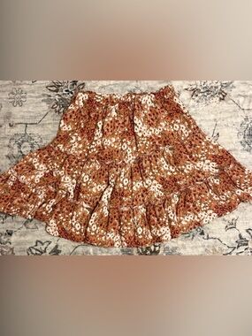 Cynthia Rowley Floral A-Line Skirt